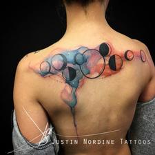 Tattoos - Watercolor Moon Phases - 114125